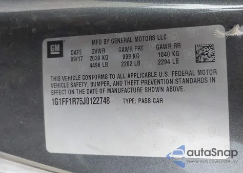 2018 Chevrolet Camaro 1Ss from USA, damaged, VIN 1G1FF1R75J0122748